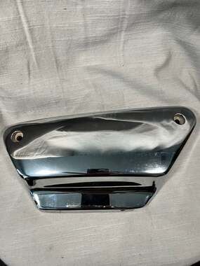 Harley FXR side covers chromed metal OEM FXRT FXRD FXRS FXRP FXLR EPS16655